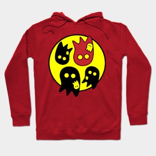 Ghost party in a circle Hoodie